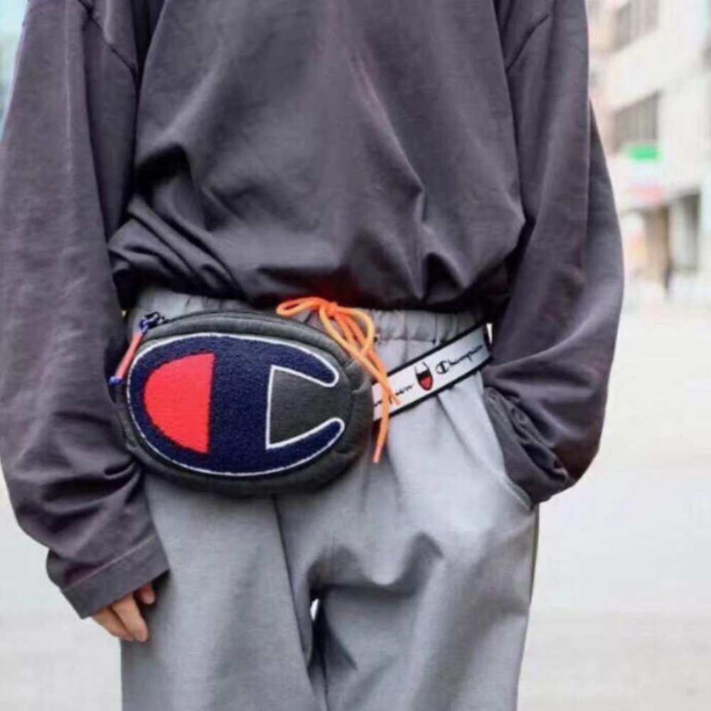 Champion Dark Grey Prime Waist Pack black Brand New